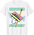 90s Party Costume 80s Never Forget Retro Cassette T-Shirt Unisex T-shirt, Sweatshirt, Hoodie, Long Sleeve Tee