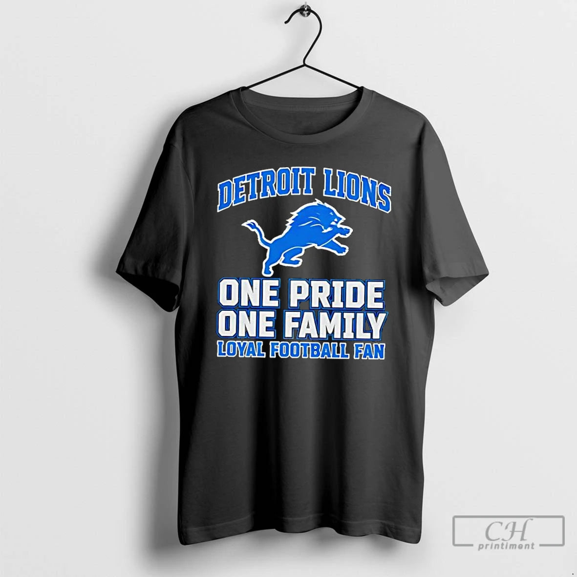 Classic Detroit Lions One Pride One Family Loyal Football Fan
