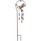 Hummingbird Copper and Glass Yard Stake