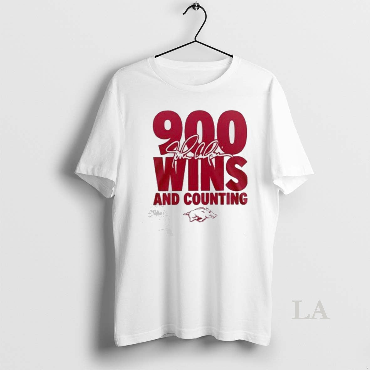 Original Arkansas Razorbacks X Coach John Calipari 900 Wins And Counting Unisex T-shirt, Sweatshirt, Hoodie, Long Sleeve Tee