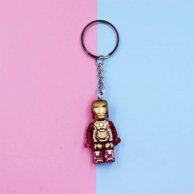 Iron Man the Blocks Keyring Keyclain