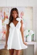 Take the Date Mini Dress - White