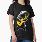Groundhog playing golden guitar by MindFrank Unisex T-shirt, Sweatshirt, Hoodie, Long Sleeve Tee